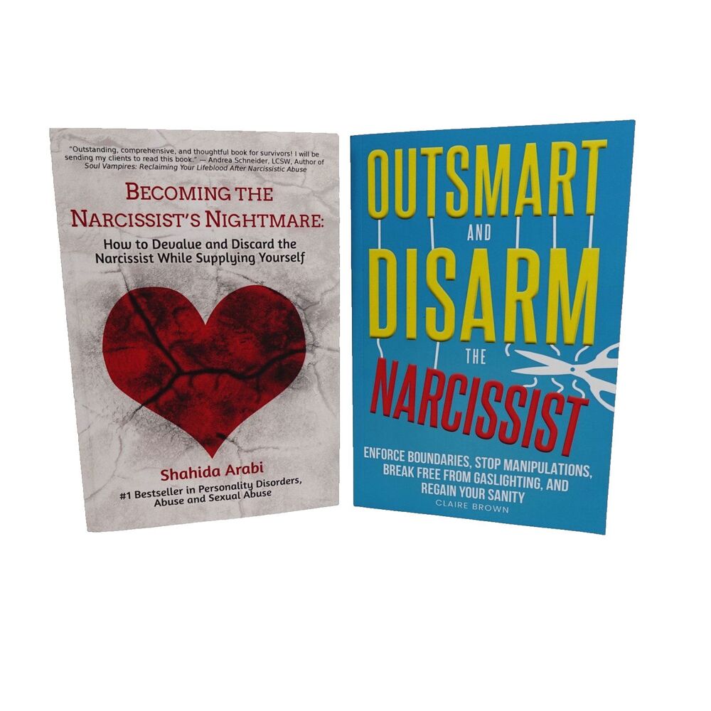 Lot of 2 Self-Help Books on Narcissists for Victims- Mental Health Abuse Psychol